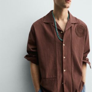 GEOMETRIC CROCHET SHIRT